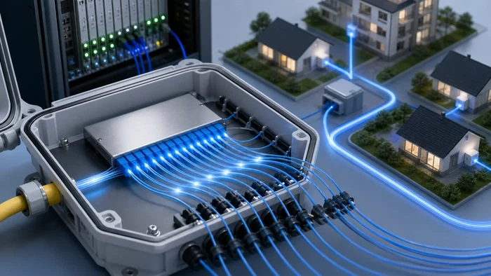 Optical splitter in a PON network Optical splitter in a PON network