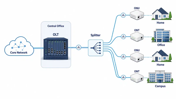 OLT in a PON network OLT in a PON network